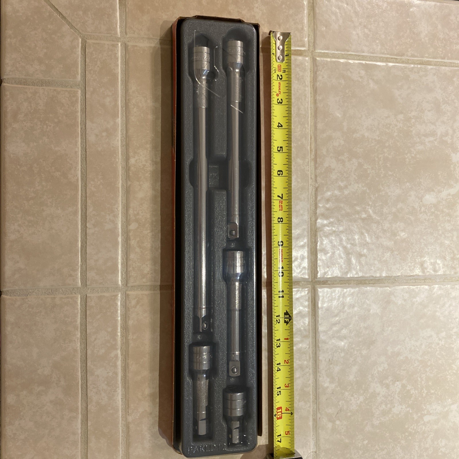 Snap On 1/2″ drive 1 1/2″ to 11″ 5 piece Knurled Extension Set 305ASX, USA