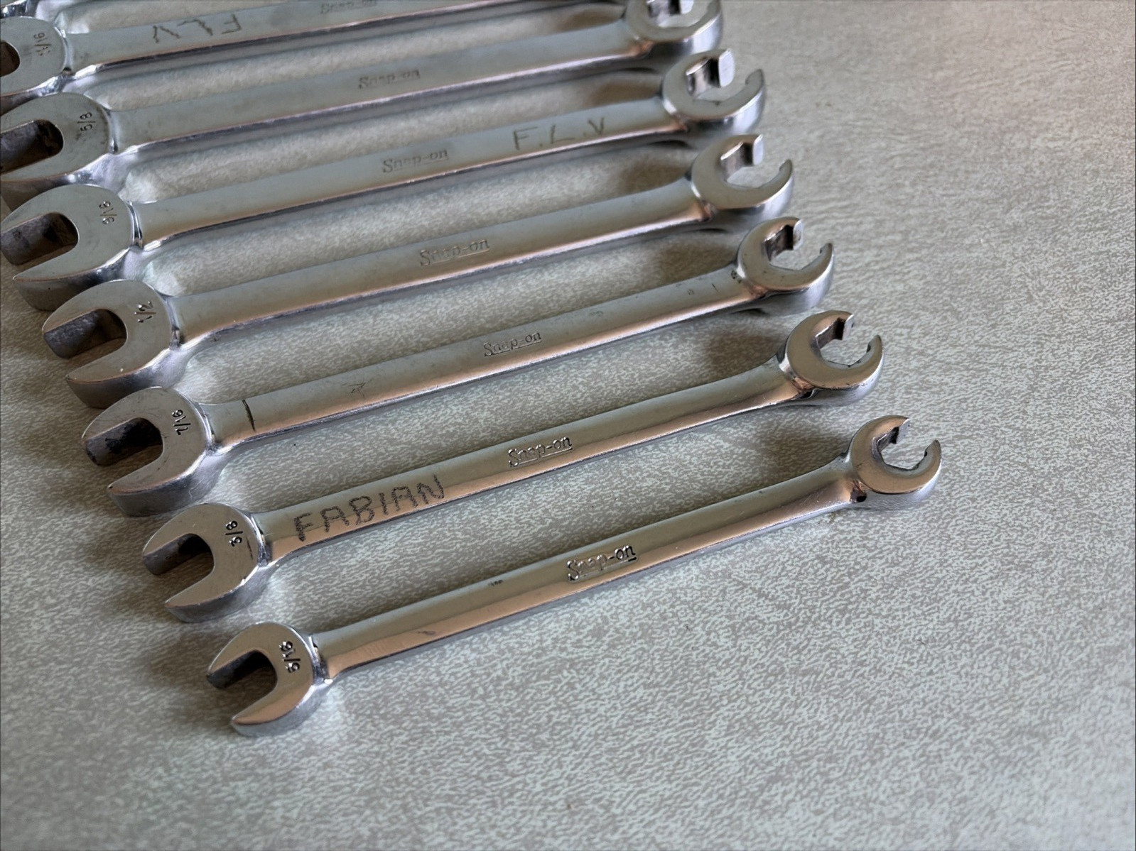 Snap On Tools Line Wrench 7 Piece Set SAE 5/16-3/4