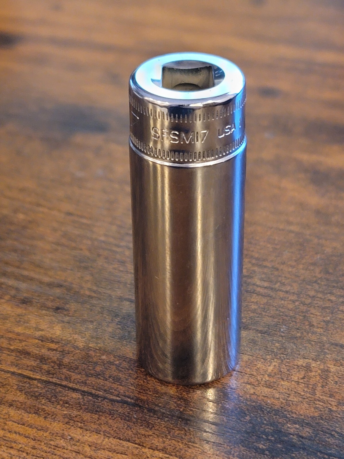 🦅 New Snap-On Tools SFSM17 17mm metric 3/8″ drive 6 point deep chrome socket 🦅