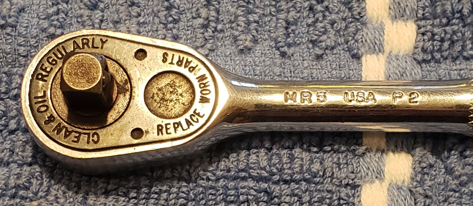 Vtg Mac Tools 1/4″ Drive Ratchet * MR5 * 4 3/4″ long