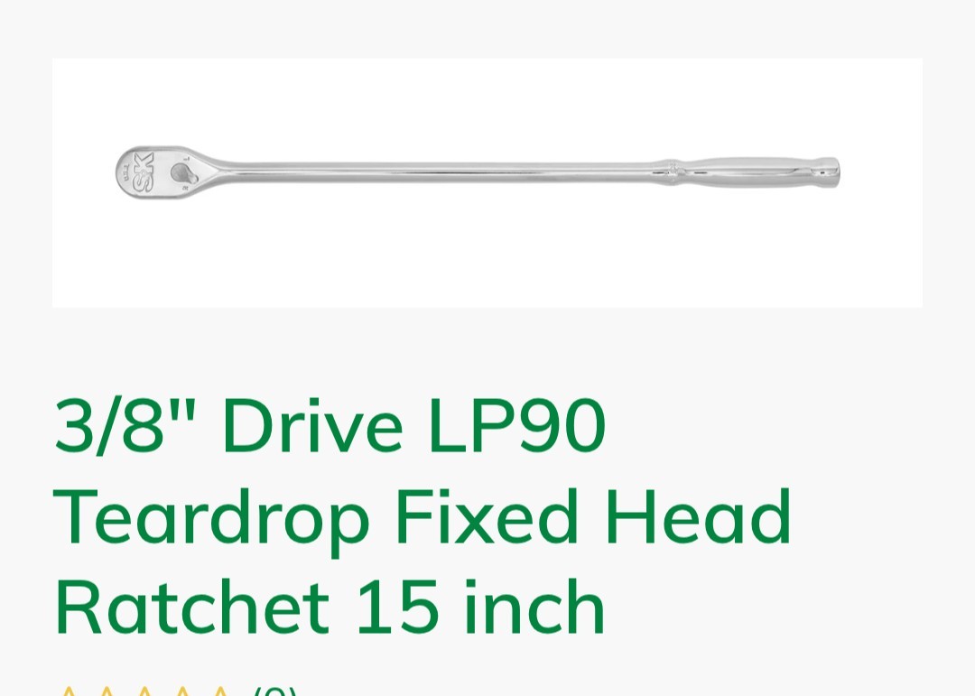 SK Professional Tools 3/8″ Drive LP90 15″ Ratchet Long Handle