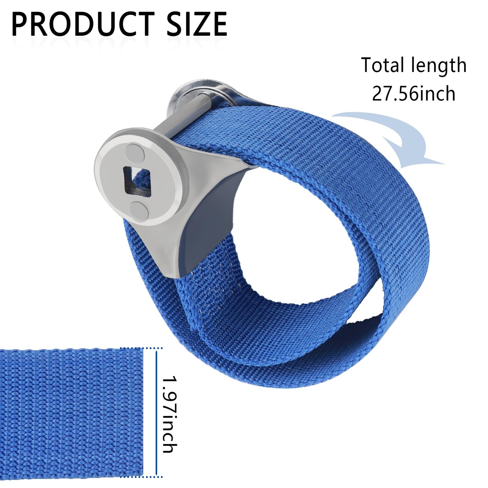 Oil Filter Wrench with Strap Wrench,Adjustable Oil Filter Removal Tool for 60mm-