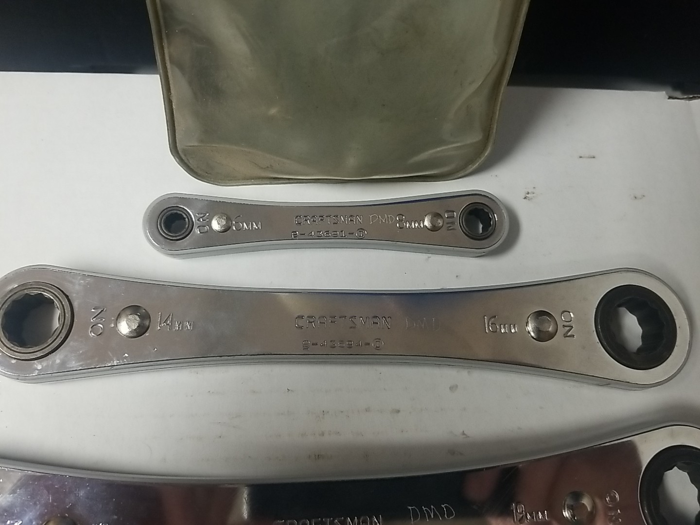 Sears Craftsman Ratcheting Double Box Wrench Lot Of (3) *See Description