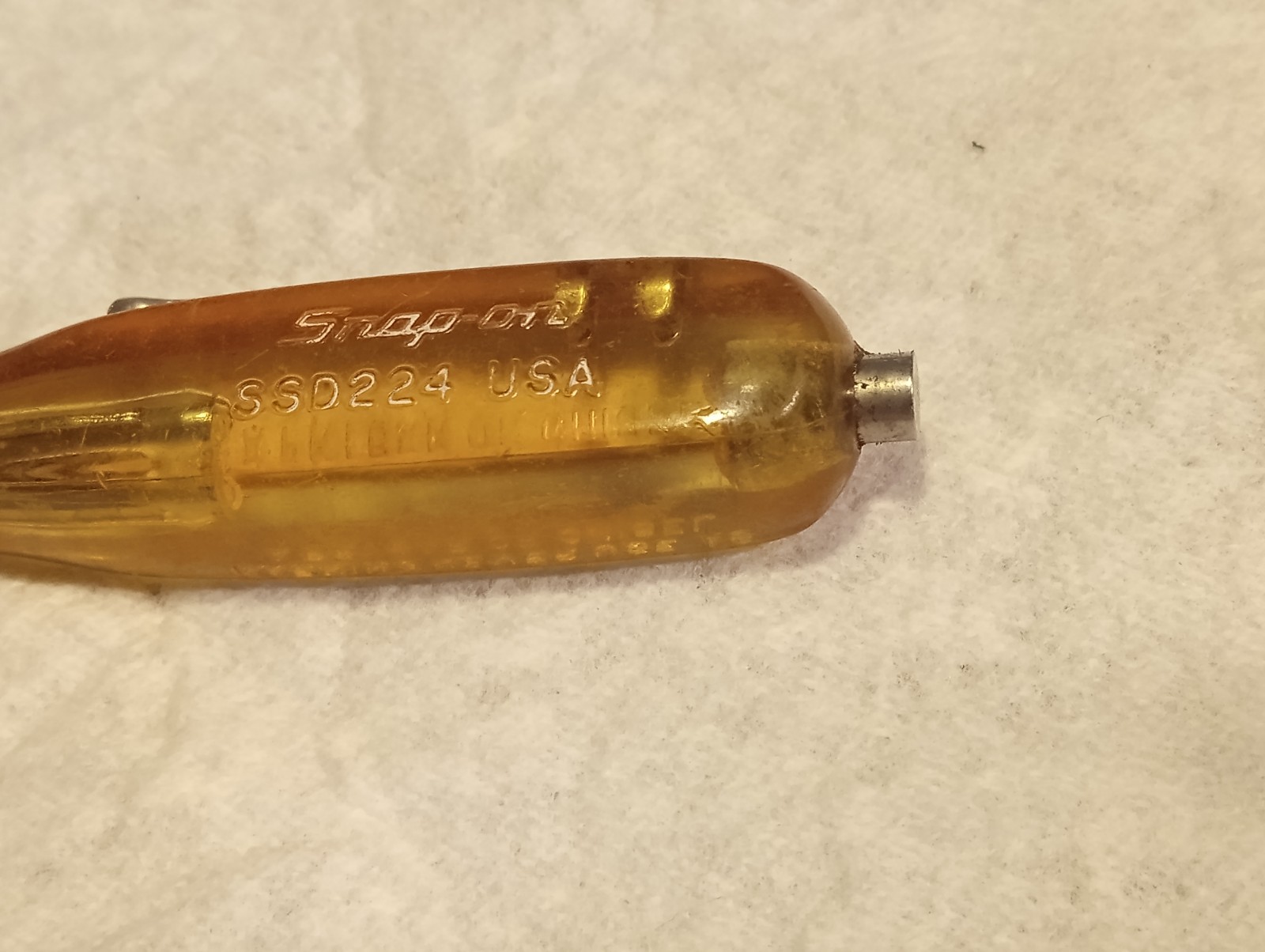 Snap-on SSD224 Flat Blade Screwdiver, With Pocket Clip, Hard to Find, Rare