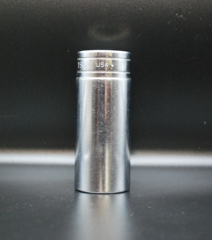 SNAP-ON 1/2″ DRIVE, 6 POINT, SAE, 1″ DEEP SOCKET, TS321 (1988) new logo