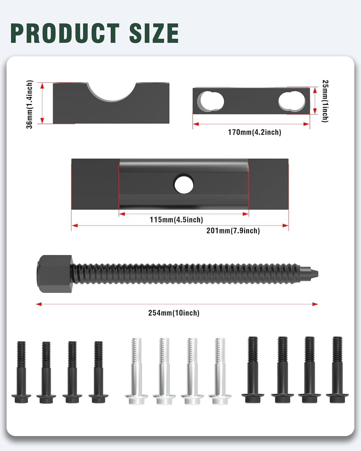 ZQULOYO 60050 Heavy Duty Yoke Puller Kit Class 6-8 Trucks Semi Truck Tool