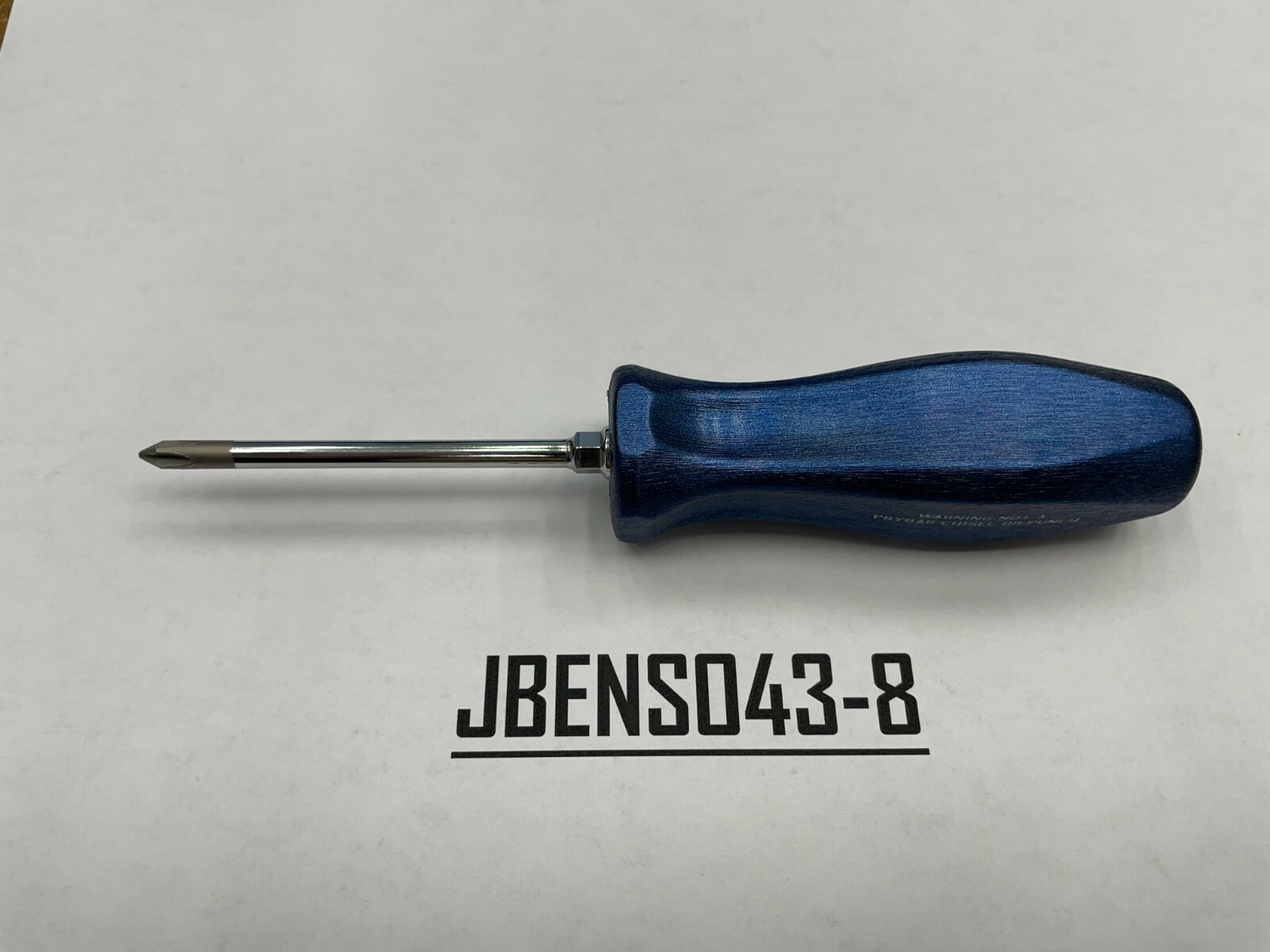Snap-on Tools USA NEW POWER BLUE #1 Phillips Hard Handle Screwdriver SDDP31IRAMB