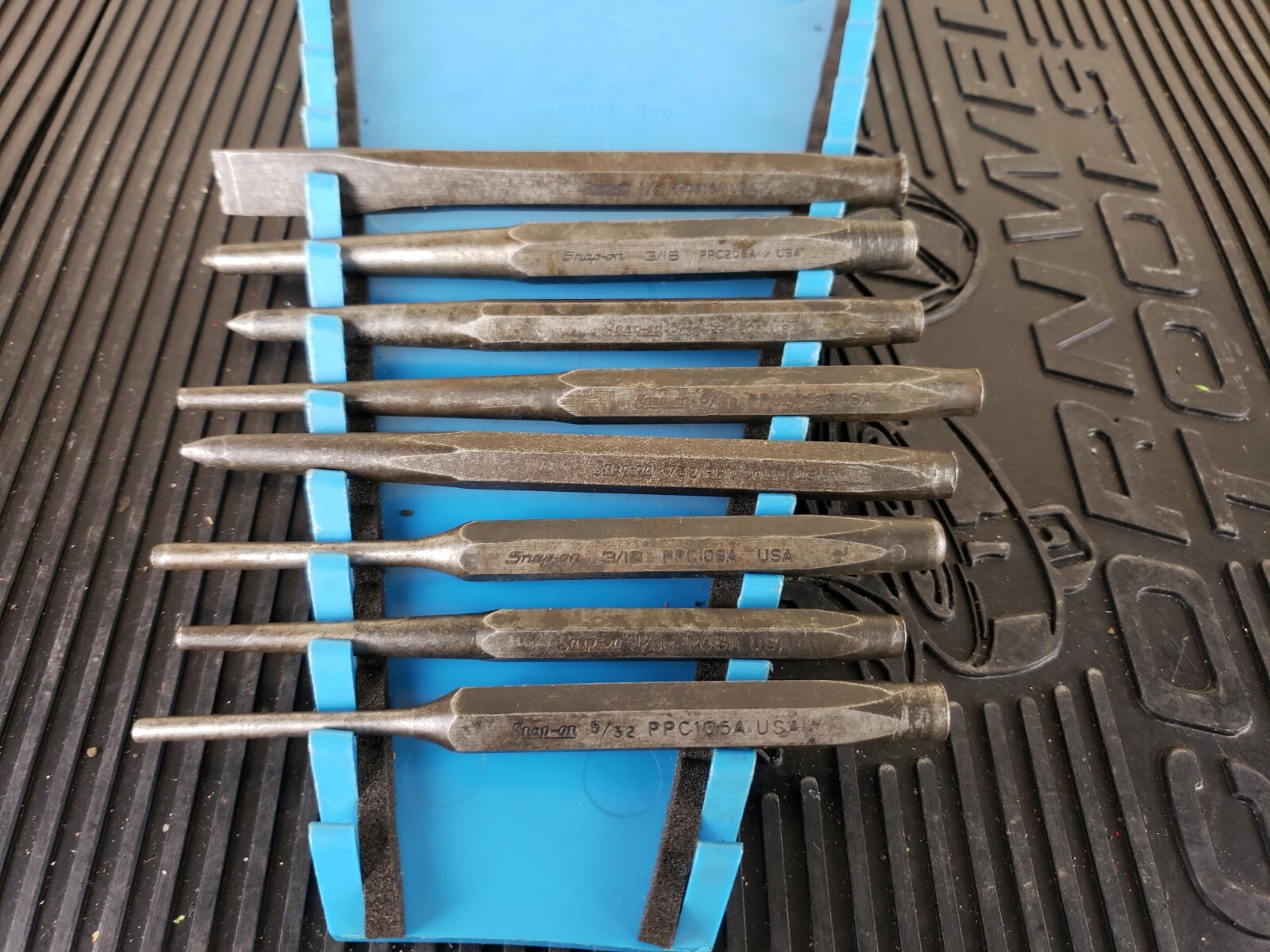 #aj261 Snap On Tools 8pc Punch Set USA