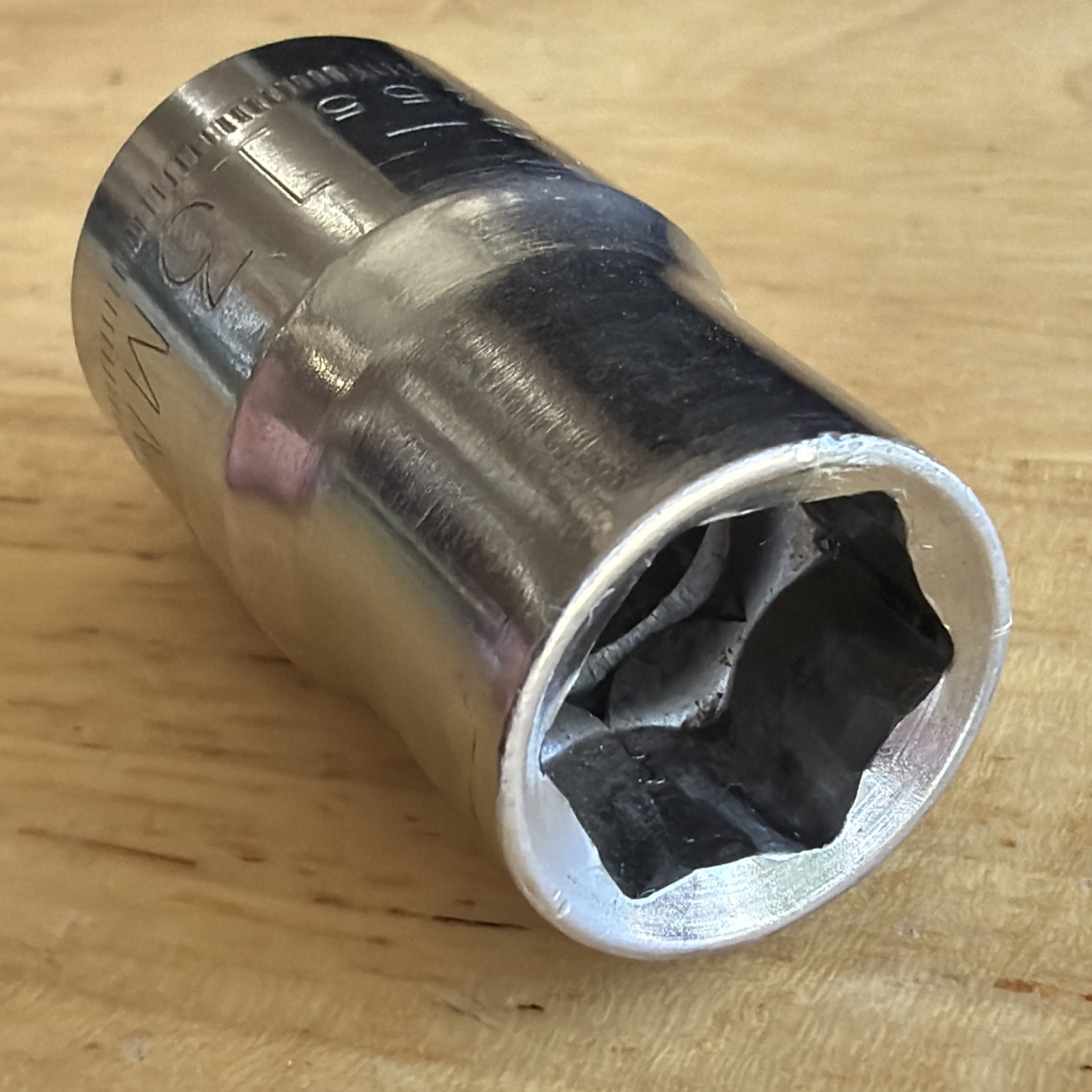 Craftsman Tools 13mm Shallow Socket 1/2″ Drive 6 Point G Series 44255 USA