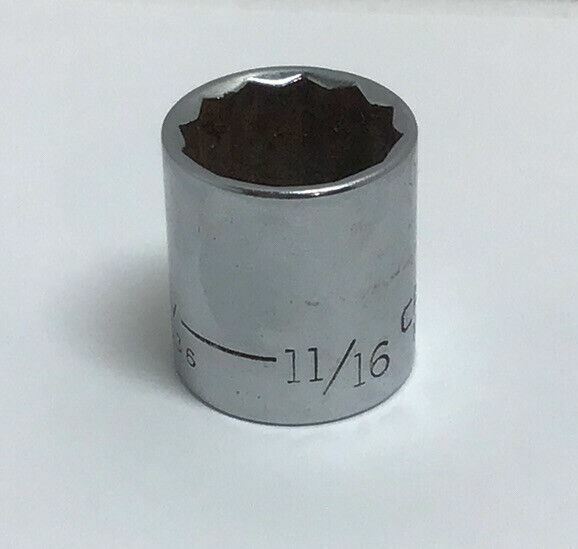 Craftsman VV Series 44336 Socket 11/16» SAE 11/16» Drive 12 pt. USA Made