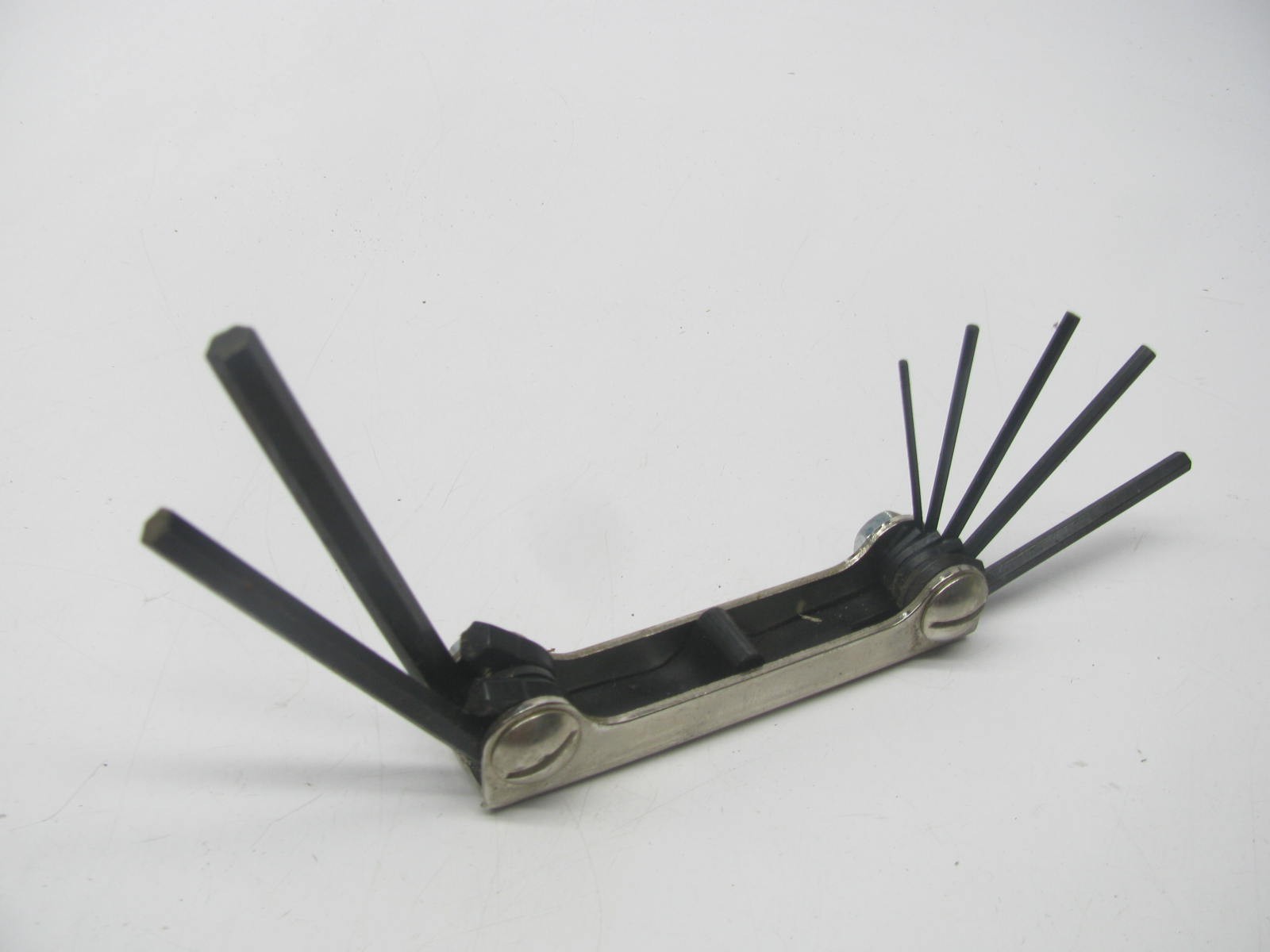 NOS Chesco 88017 7 Piece Folding Hex Key Set 1.5mm 2 2.5 3 4 5 6 – MADE IN USA