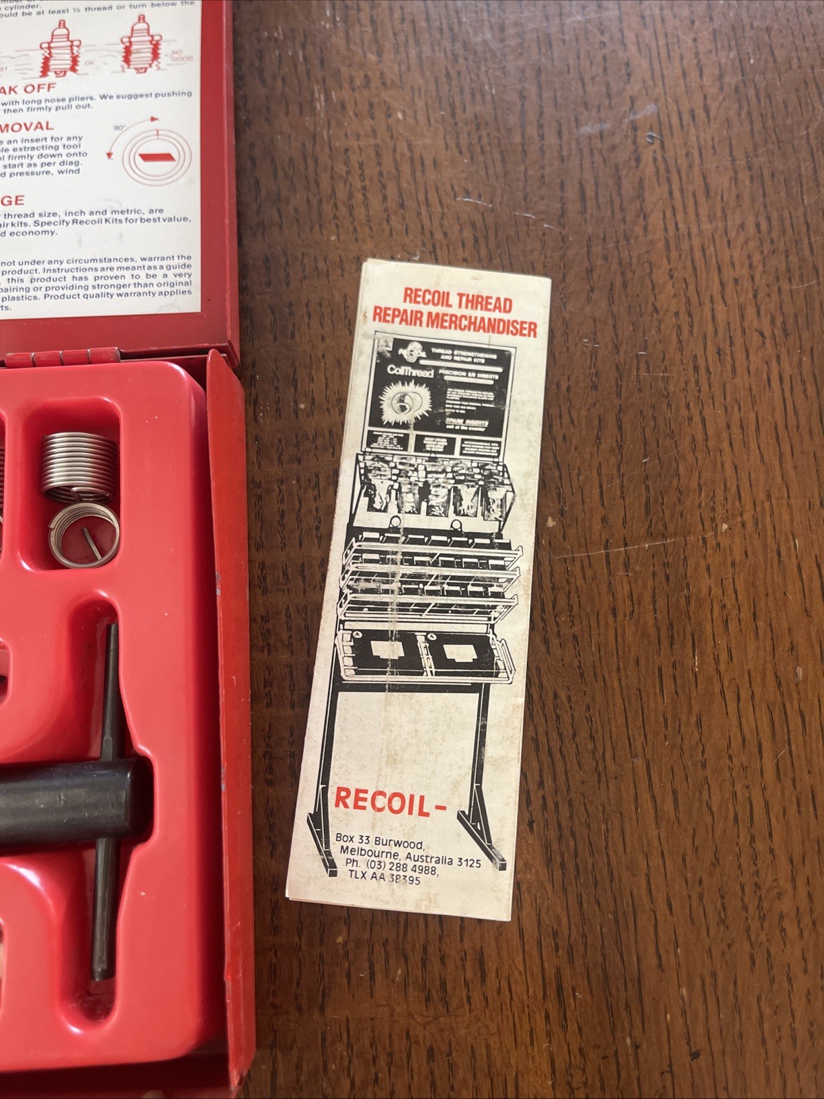 Recoil Professional Thread Repair Kit M14x1.25 Part # 38140 NOS