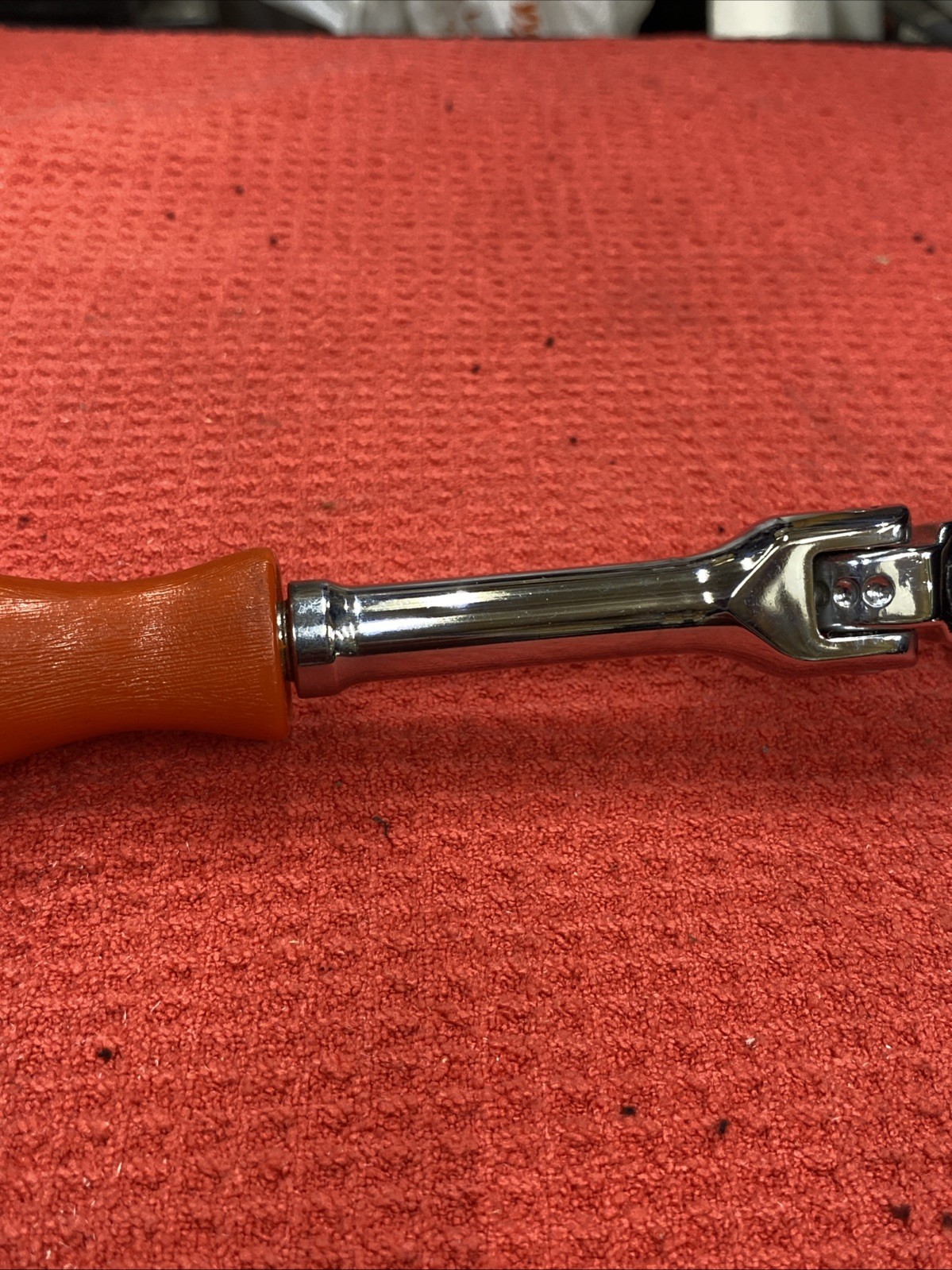 PROTO Tools USA 5267FL (Rare) Indexing Locking Flex Head Red Ratchet, 3/8” Drive