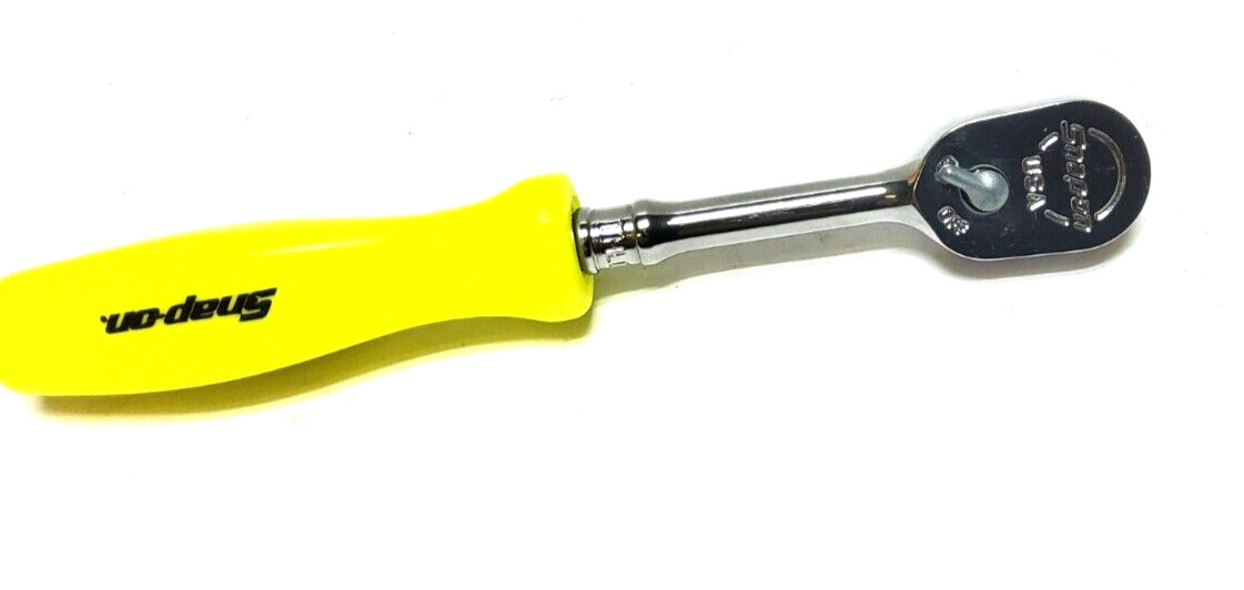 NEW Snap-on™ 1/4″ drive 6 7/8″ long Hi-Viz Handled Ratchet THLD72HV Dual 80 Tech