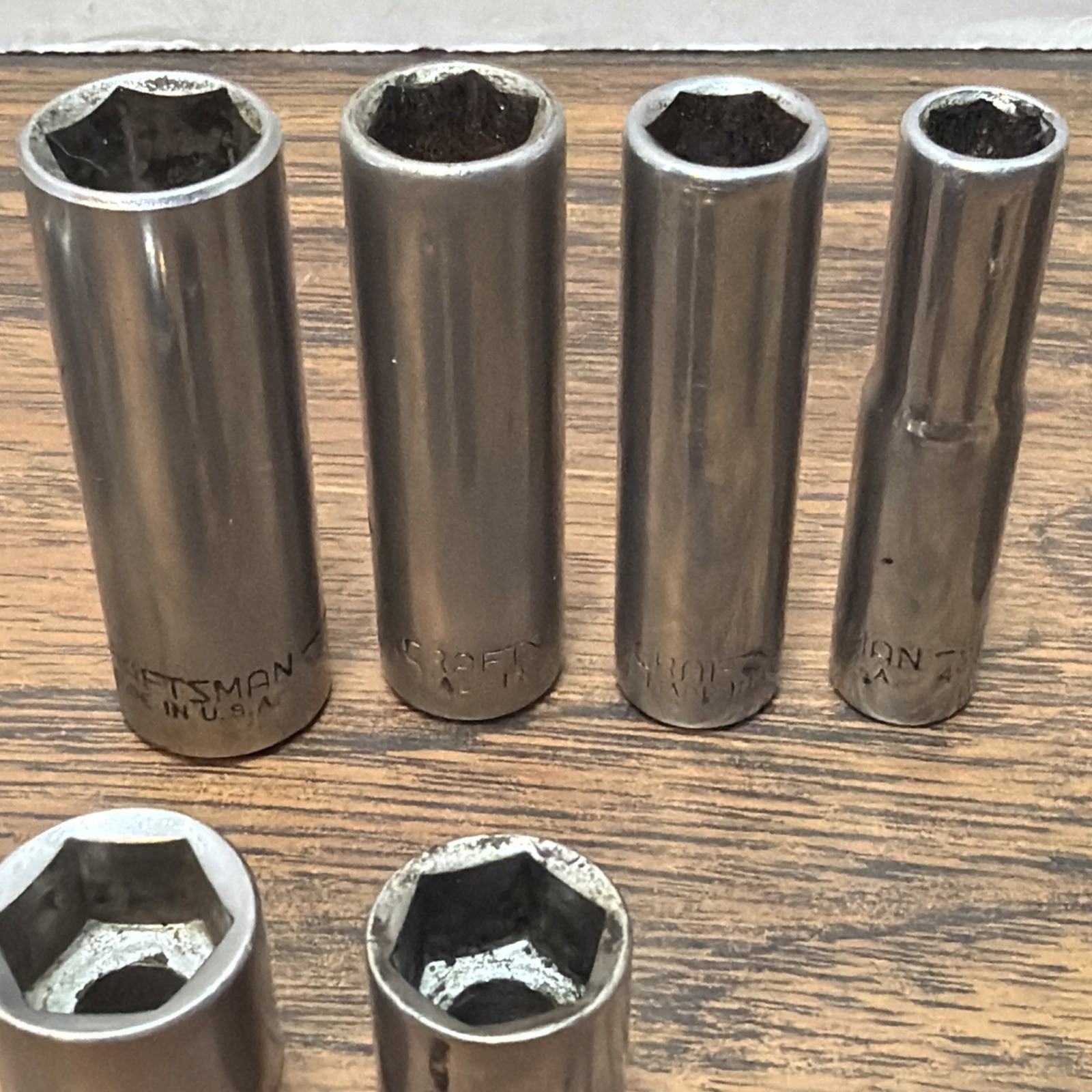 17 CRAFTSMAN Socket Lot METRIC – 6pt – Asst Drive & Sizes Made USA Deep Regular