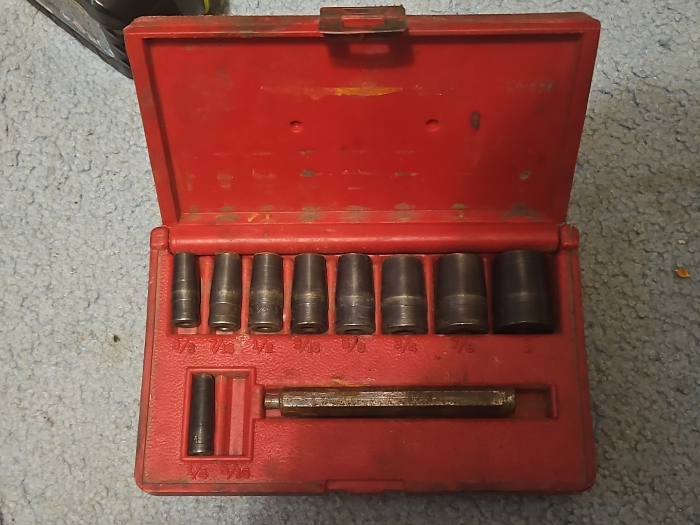 MAC Tools Gasket Making Cutter Hole Punch Set 1/4 – 1″ SAE Red Case 1 Missing