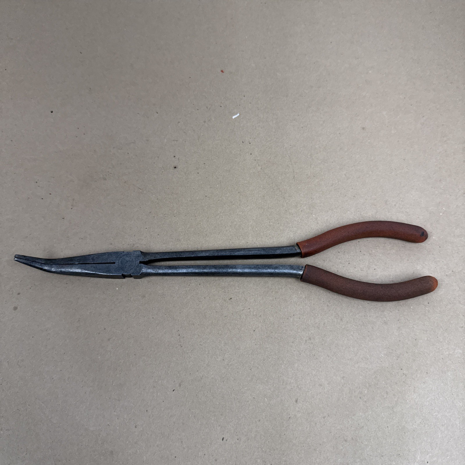 MAC Tools P112BN-O Bent Nose Needle Nose Pliers 11-1/4″ Long Orange Handle USA