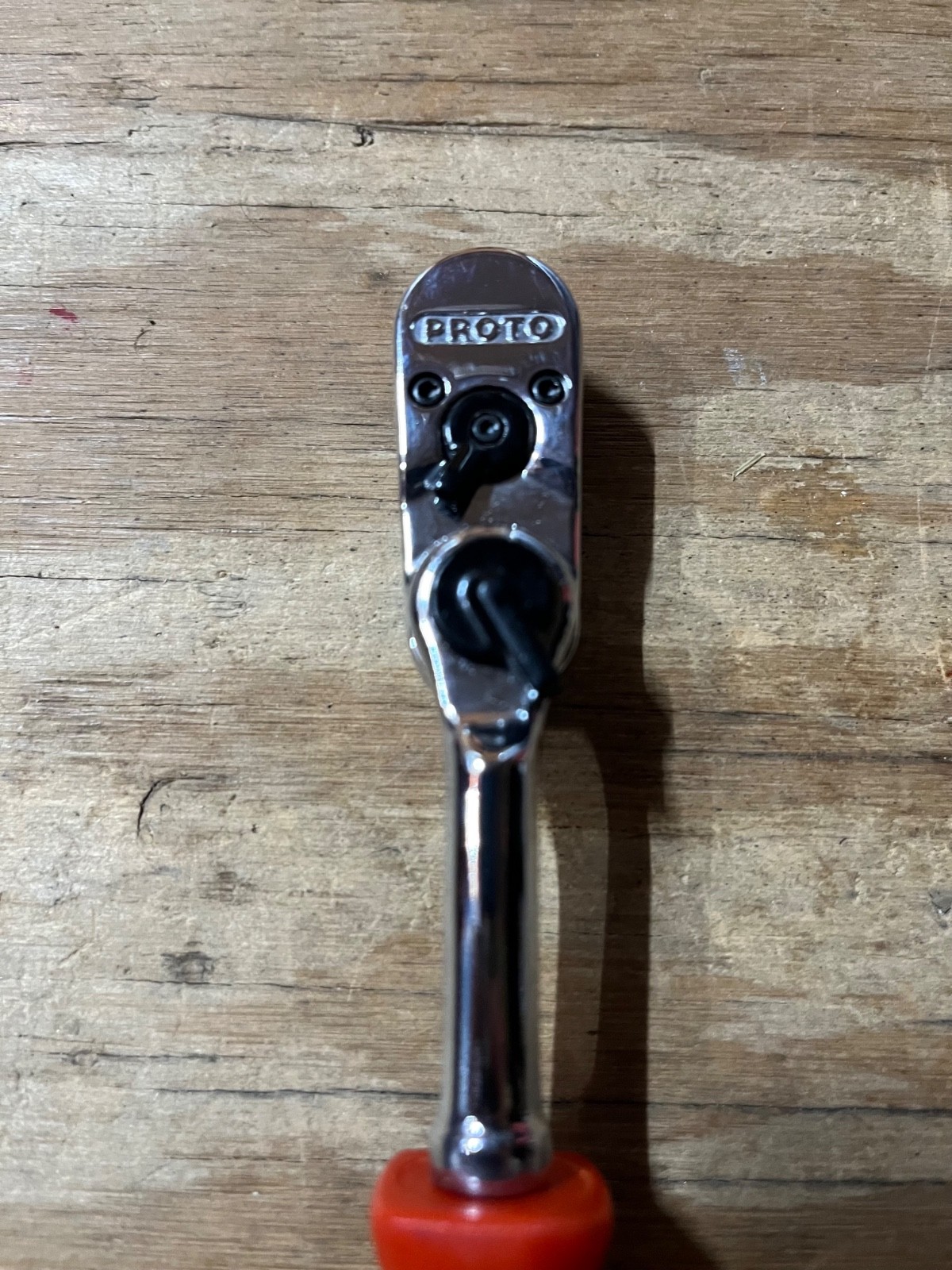 Proto 1/4 Drive 4757L Indexable Ratchet Red Handle