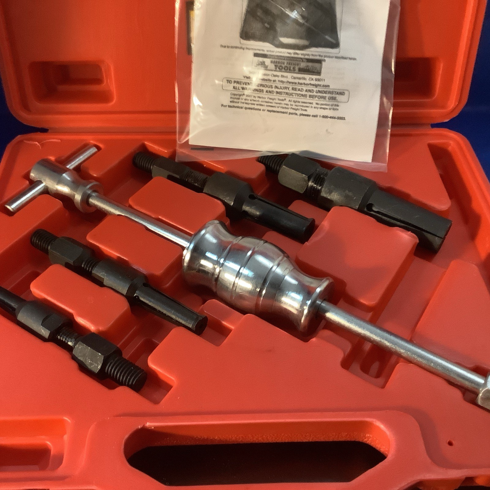 Pittsburg Blind Hole Bearing Puller Set #95987 VGUC