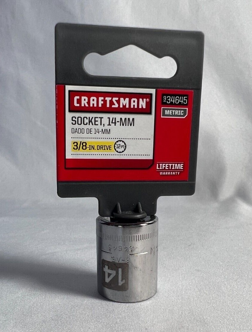 NEW Craftsman Socket 3/8 & 1/2″ Drives 6 &12 pt Choose Size Metric / SAE
