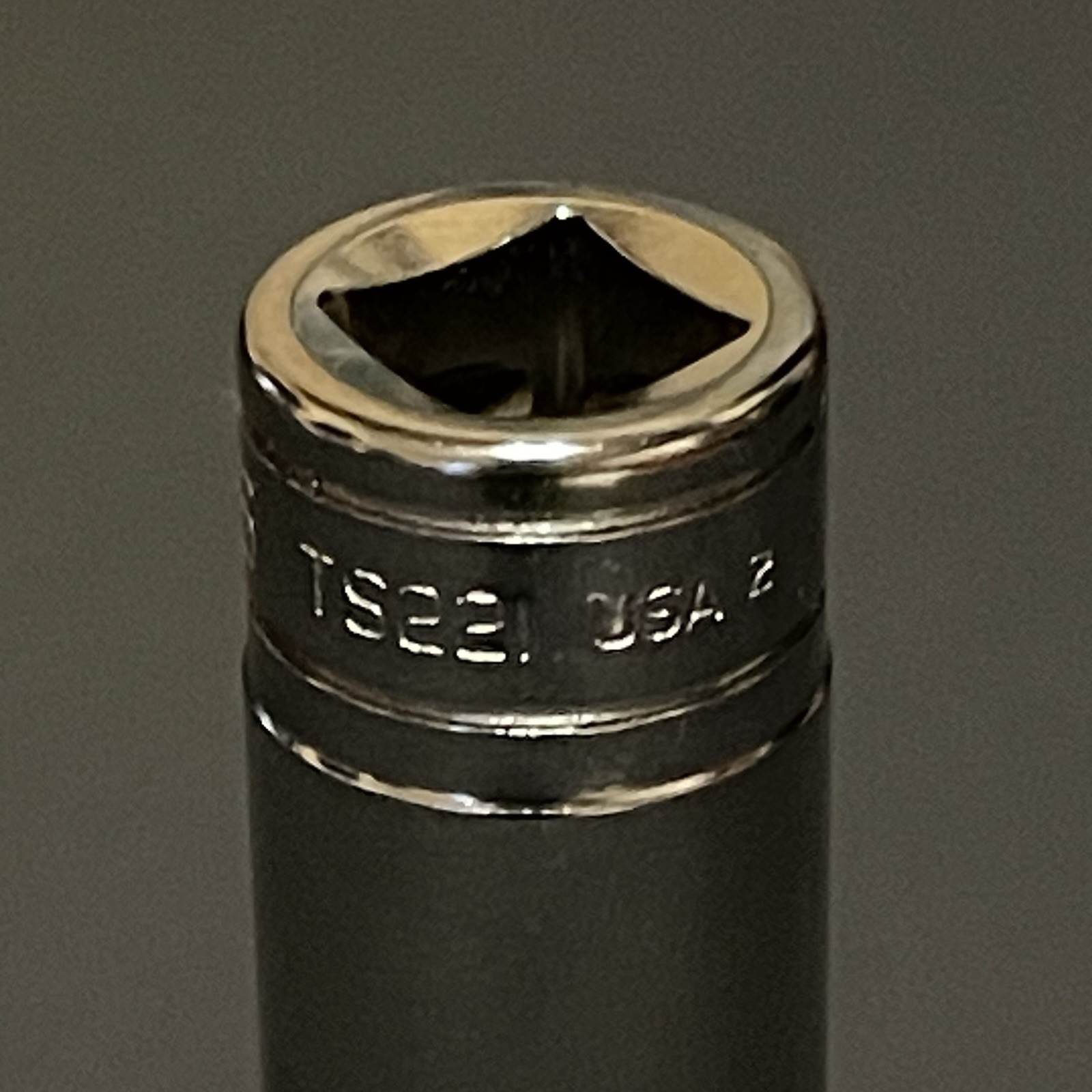 New! Snap On 11/16” Deep 1/2” Drive Socket 6 Point Chrome TS221 USA