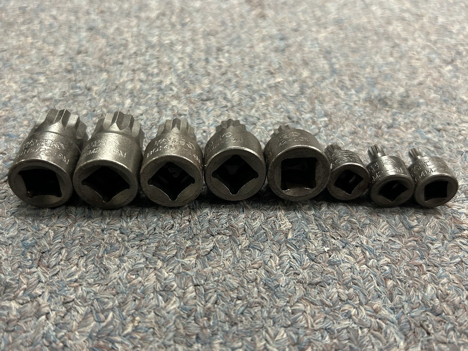 Matco Tools BQ / AQ Metric 3/8” Triple Square 11pc Socket Set