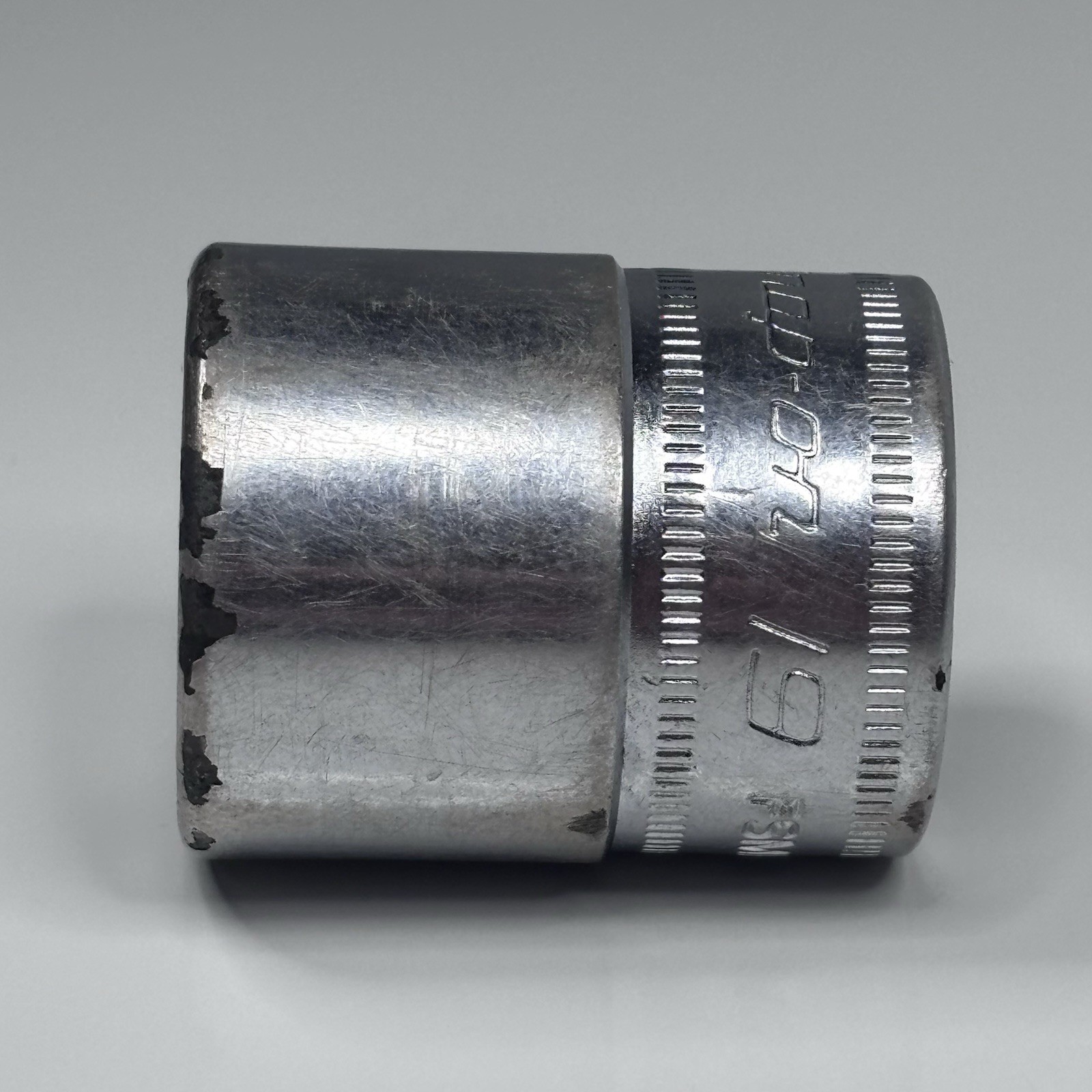 Snap On Tools FSM191 3/8 Dr 6Pt Metric 19mm Flank Dr Shallow Chrome Socket USA