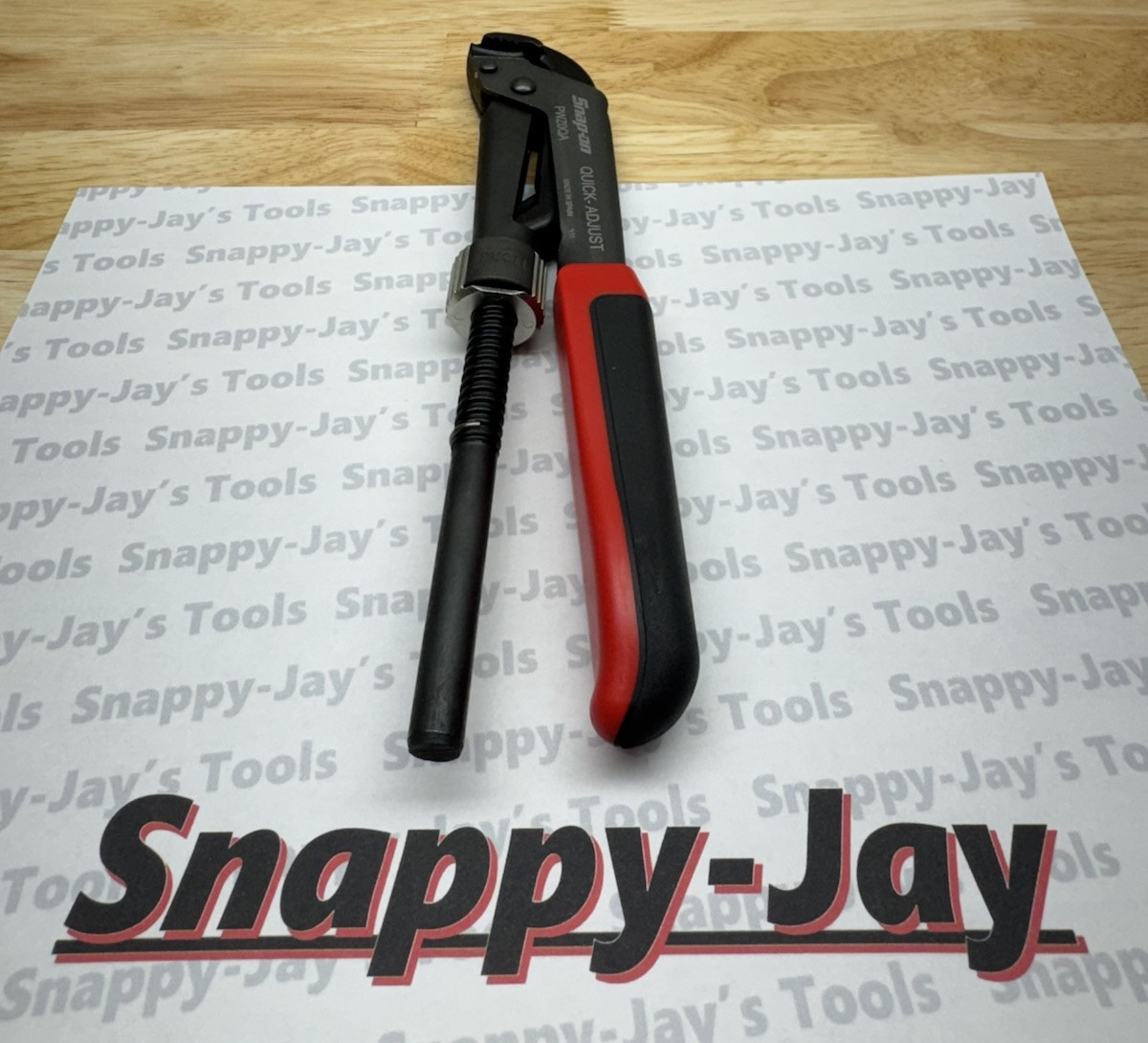 Snap-on Tools NEW RED 8-5/8″ Soft Grip Quick Adjust Pliers Wrench PWZ0QA