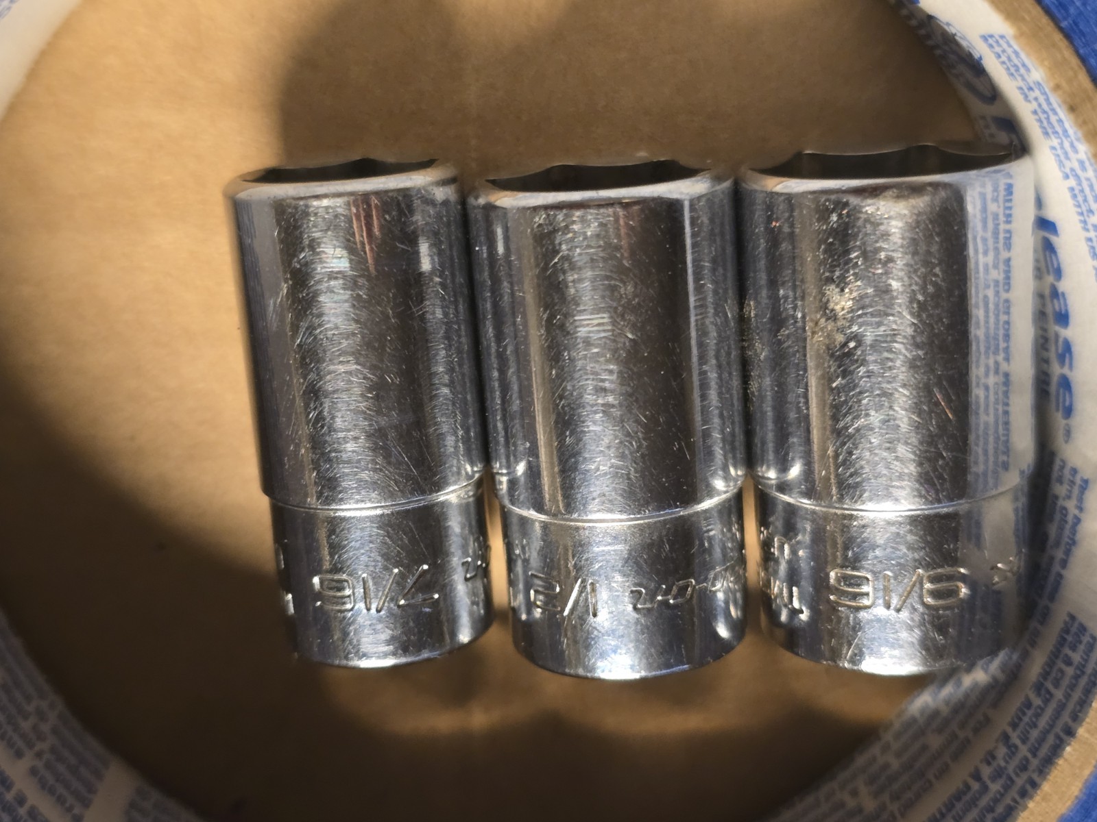 Snao-On 1/4″ Drive 10 Pc 6pt SAE USA 9/16 TO 3/16