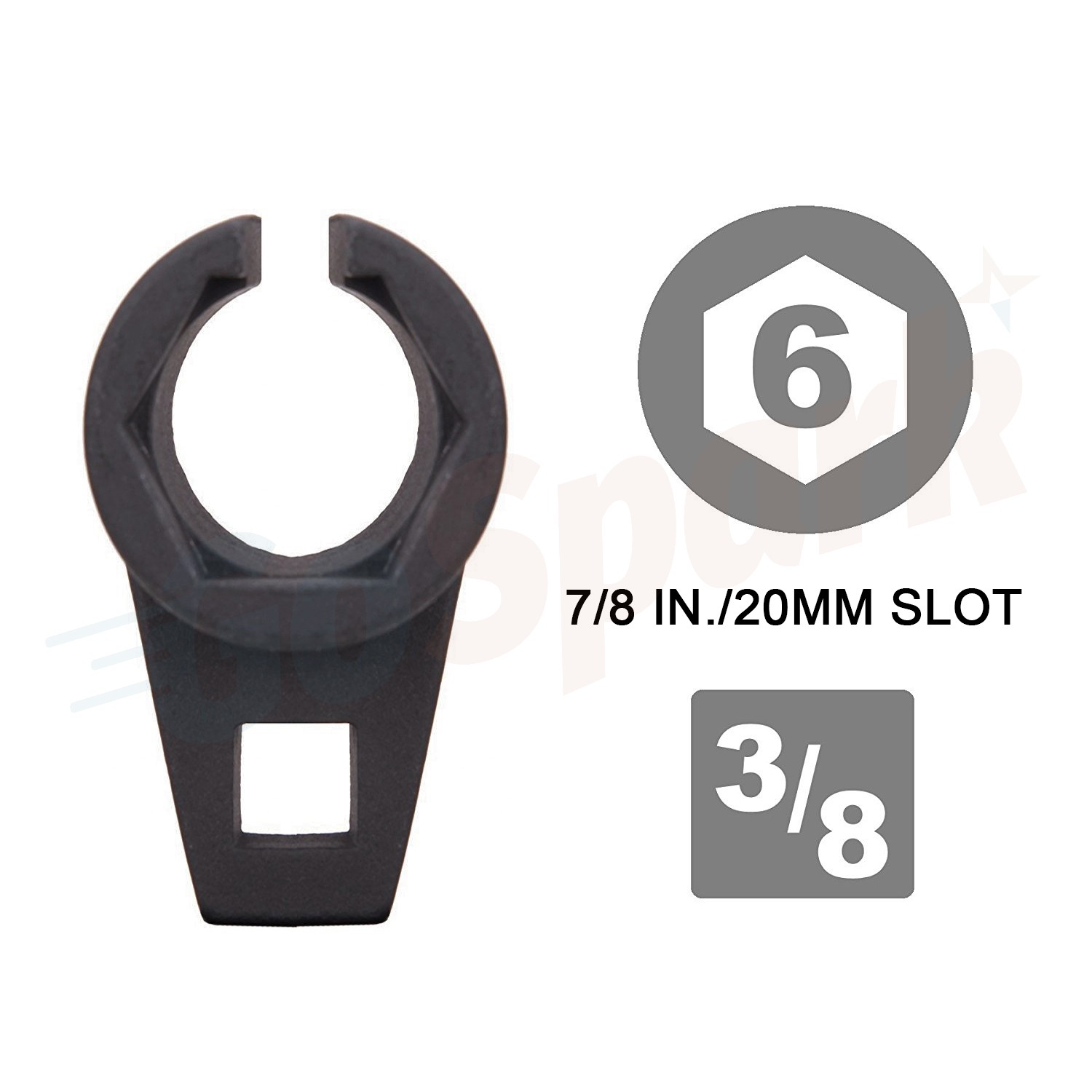 7/8-In 22mm Offset Oxygen Sensor 02 O2 Socket Wrench Removal Tool Drive 3/8″