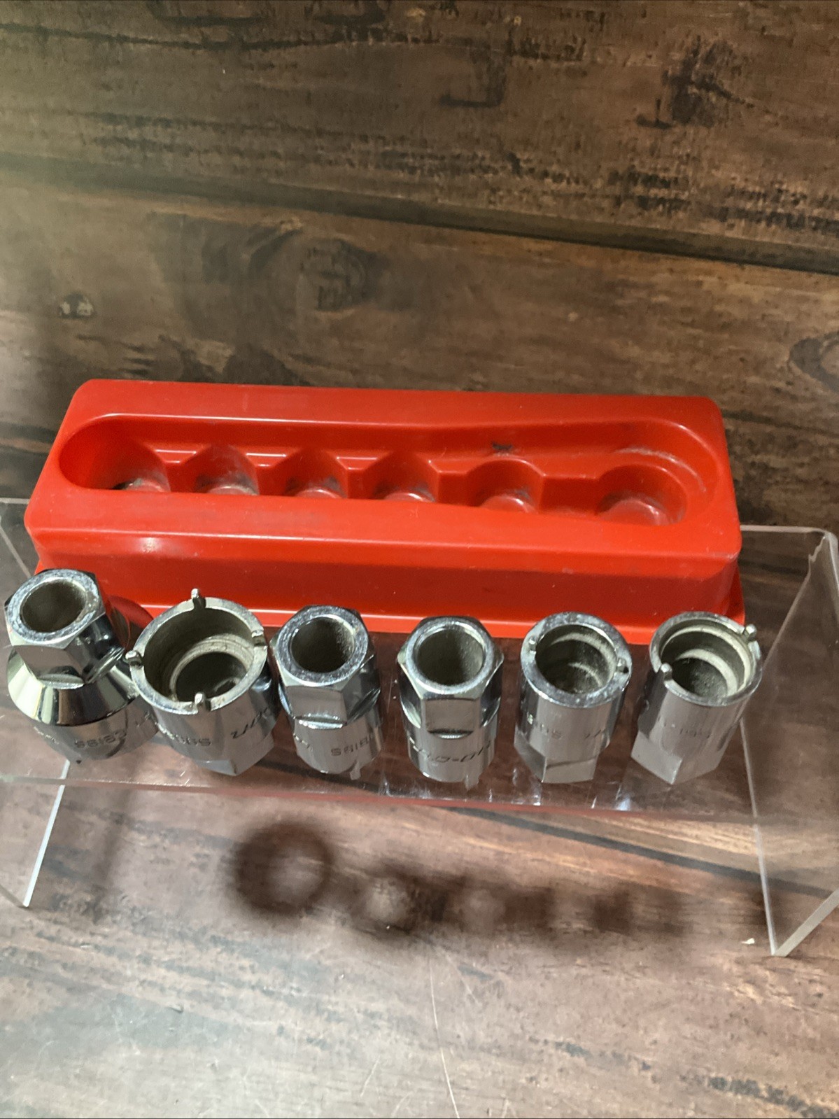 Snap-on 2006ANT 6 Pc Vehicle Antenna Nut Socket Set Chrome USA Rare EXCELLENT