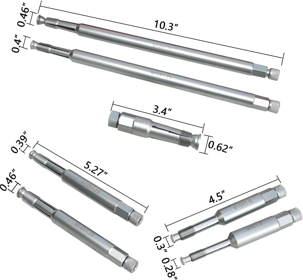 Efficient Spark Plug Thread Repair Tool Set – Prevents Shavings Damage to Engine