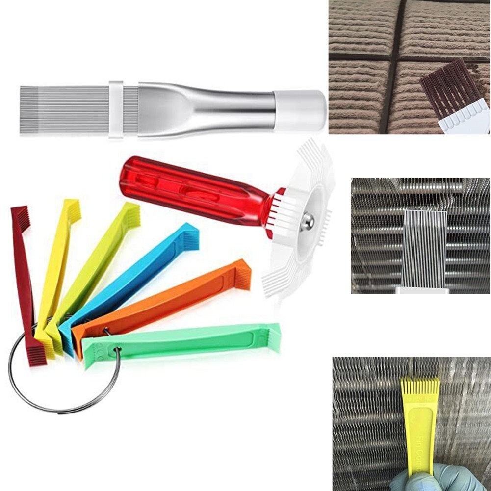 Comb Fin Comb Tool Set 3Pcs/Set Fin Cleaning Brush Stainless Steel + ABS