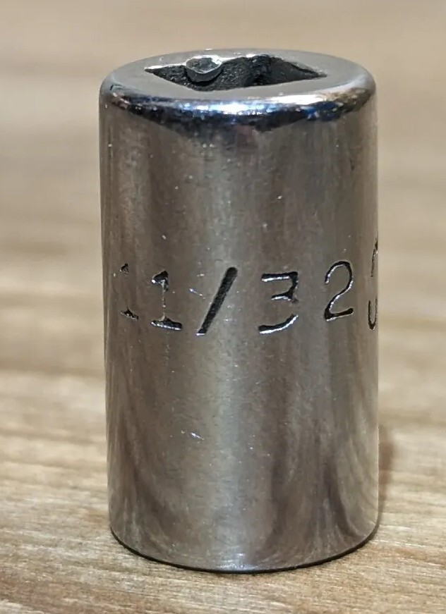 MAC Tools 1/4″ DRIVE SOCKET 11/32″ 6-PT. M116