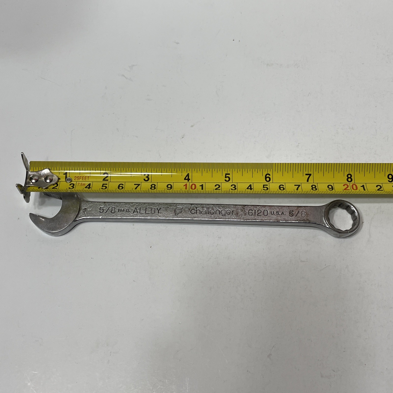 Proto Challenger 5/8″ 6120 Wrench USA SAE VTG Satin Chrome Trojan Roman Helmet