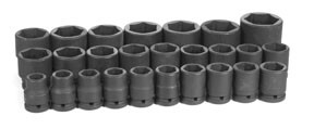 26-Piece 3/4 in. Drive 6-Point Metric Impact Socket Set GRY-8026M Brand New!