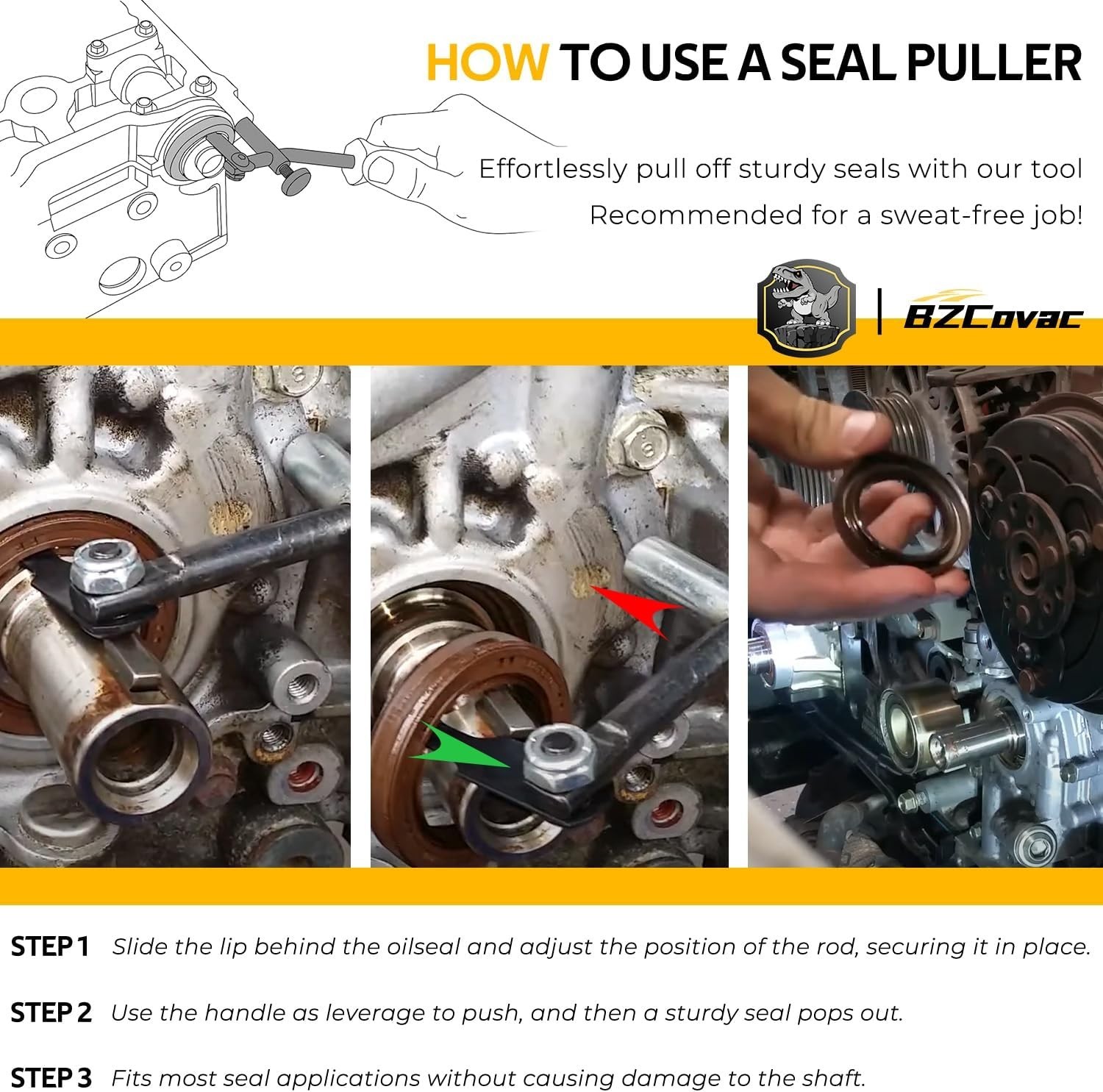 Versatile Seal Extractor Tool With 58500 Hook – Compatible with Multiple Sizes
