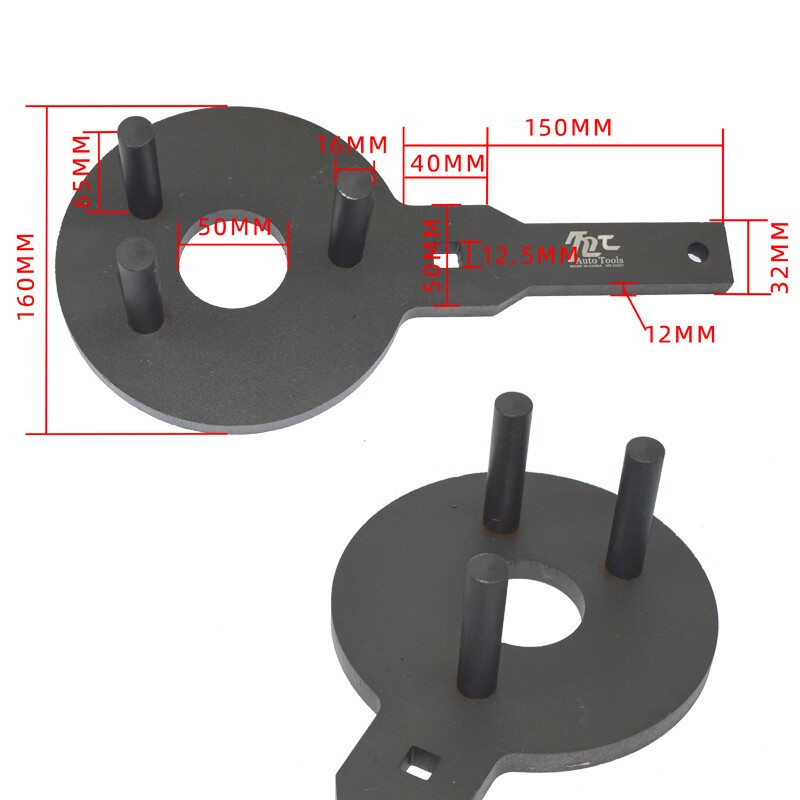 Crank Pulley Tool Kit Wrench Screw Holder Auto Tool Fit for Porsche 3.6/4.8