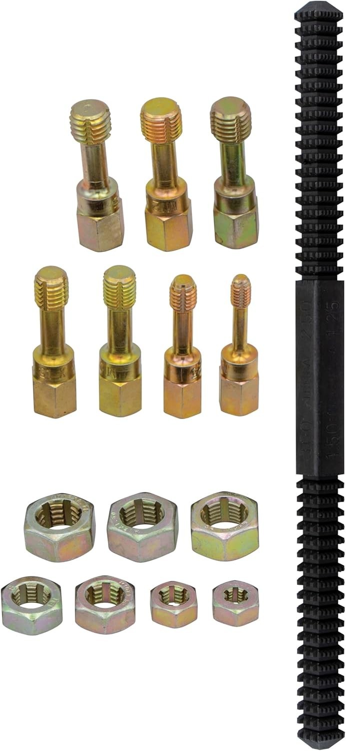 15-Piece Metric Thread Restorer Set – Rejuvenate Damaged Threads Effortlessly