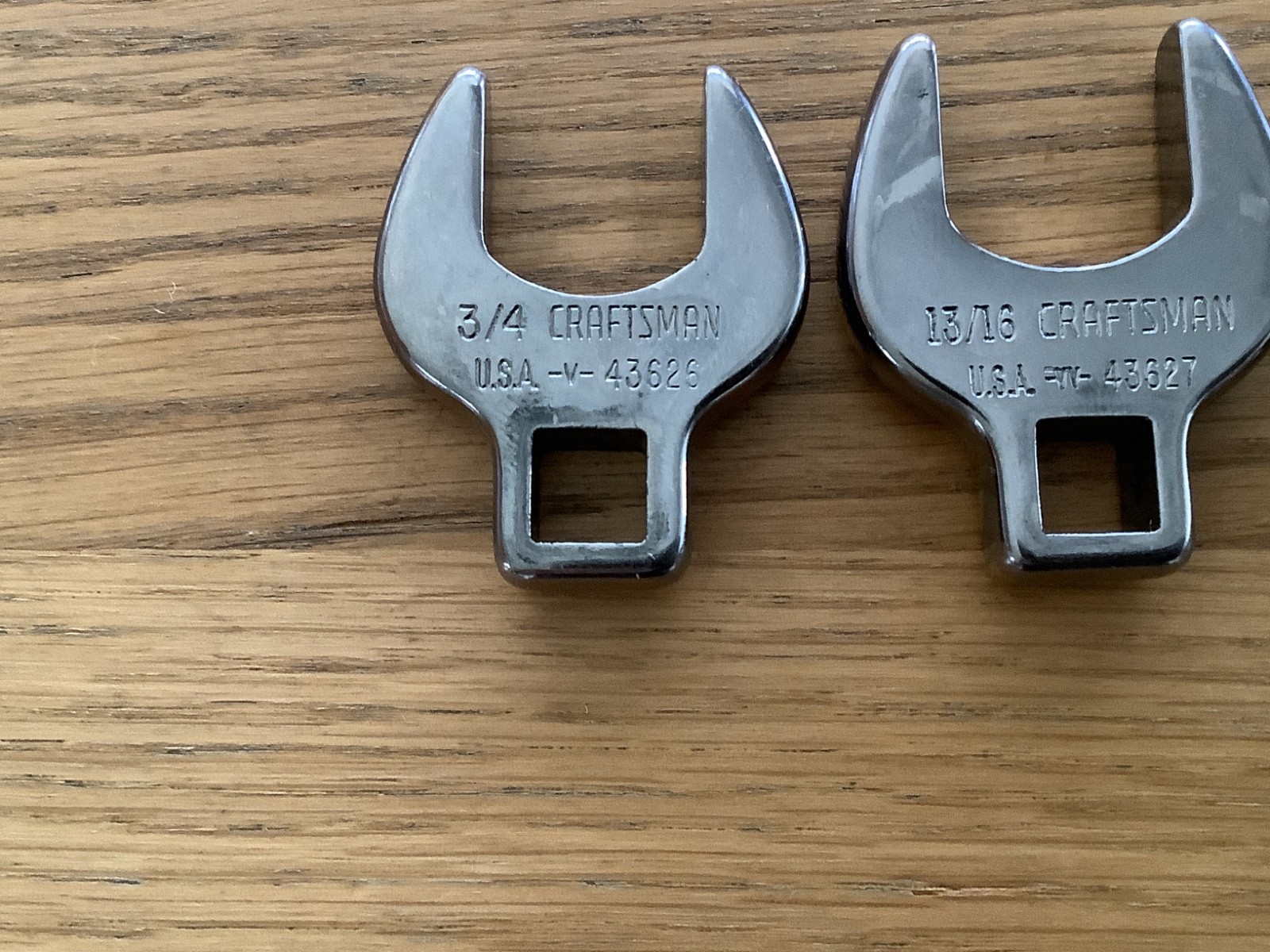 Craftsman And One Snap On 3/8″ Drive 3/8″-1” Crowfoot Wrench Set 15/16 Missing