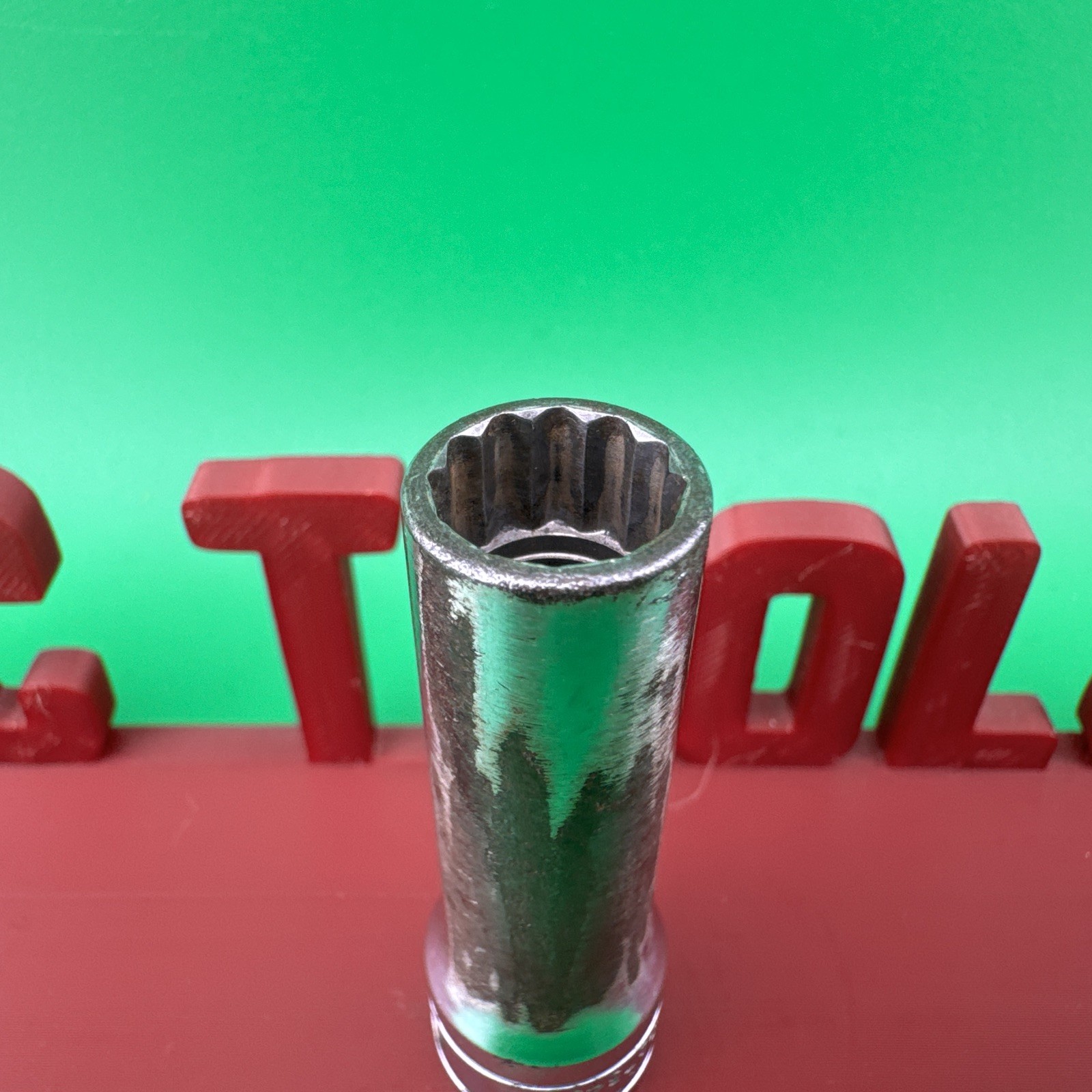 Snap On SF121 3/8″ Drive 12-Point SAE 3/8″ Deep Chrome Socket Engraved 5
