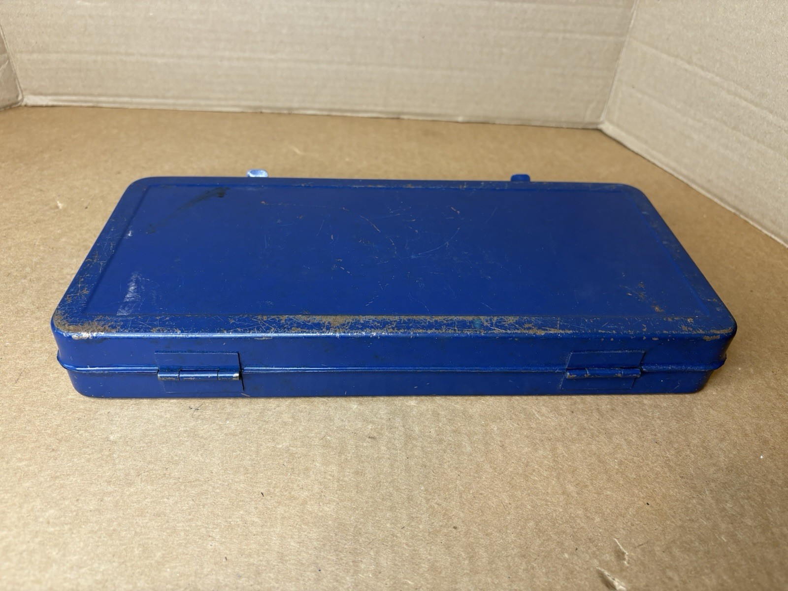 Vintage Royal Tools Tin Case ONLY for Ratchet Socket Set 257 Metric NO Contents