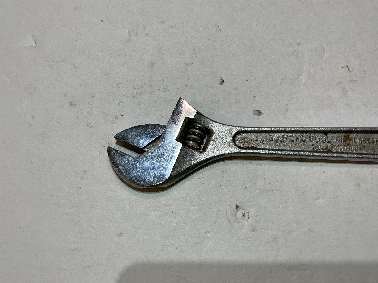 Diamond Tools USA 10″ Inch 250mm Adjustable Wrench Vintage Chrome Finish