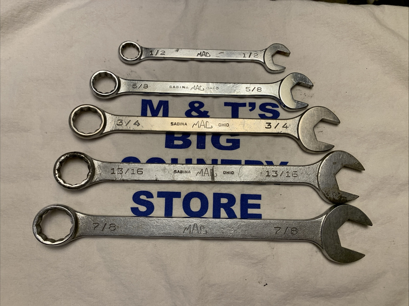 Mac Tools USA 1/2″ – 7/8″ 12pt SAE 5pc Combo Wrench Set