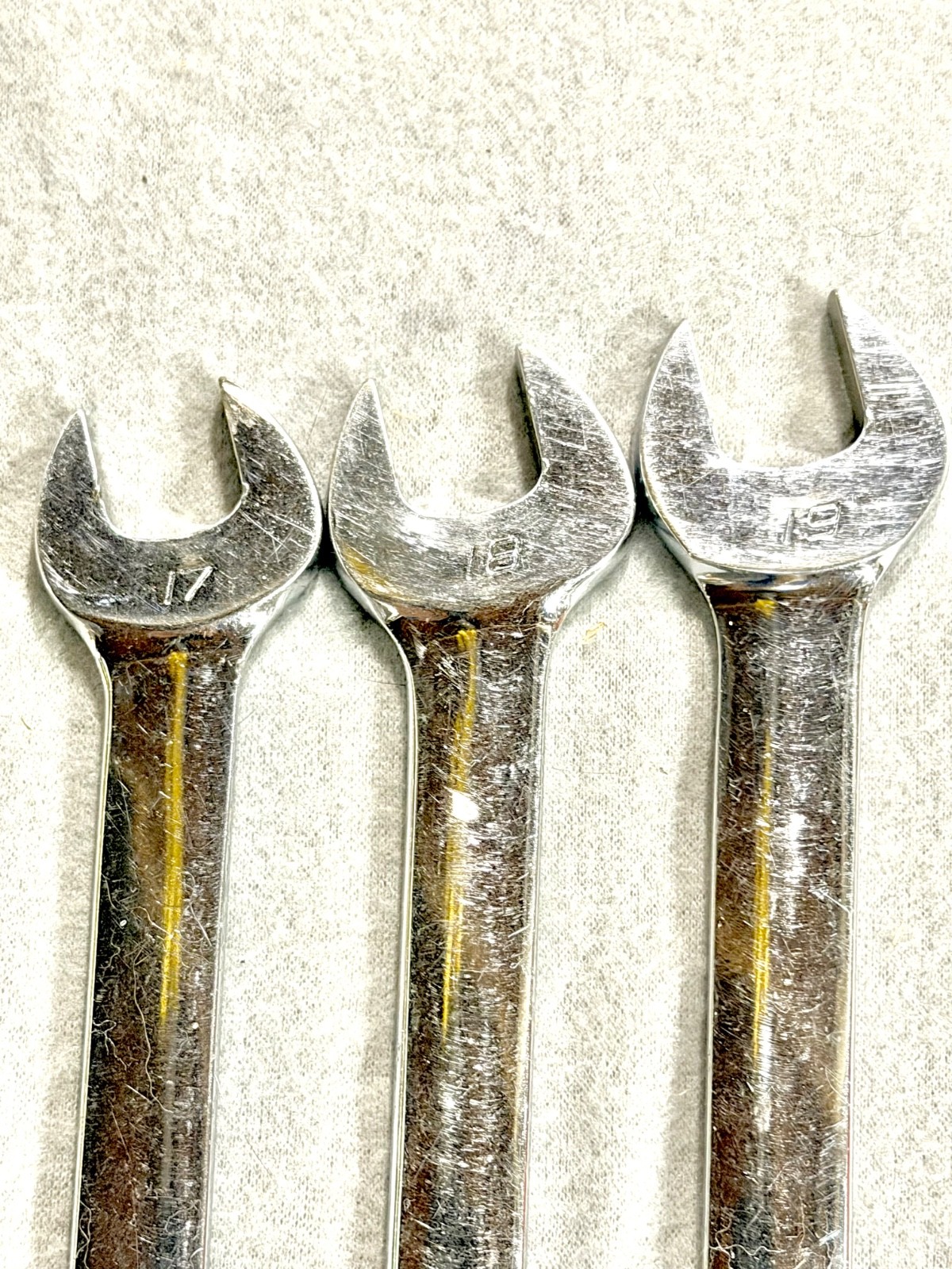 Snap On OEXLM Metric Long Combination Wrench Set 10mm-19mm Flank Drive Hand Tool