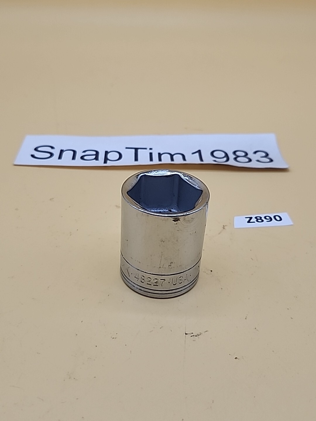 S-K Tools #48227 1/2″ Dr. 27mm 6pt Standard Metric Chrome Socket USA