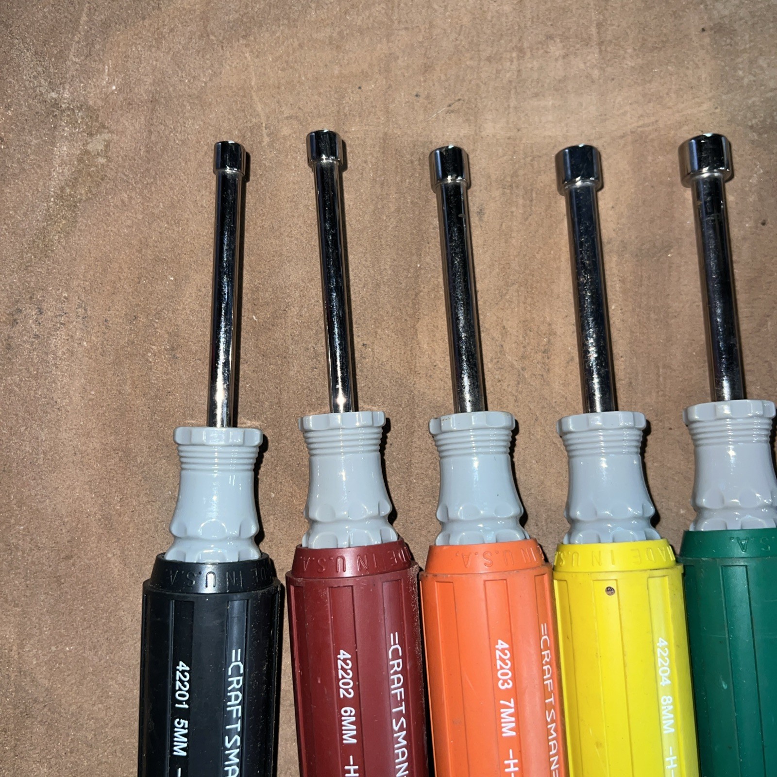 Vintage Craftsman 7pc Metric Driver Set Cushion Grip USA