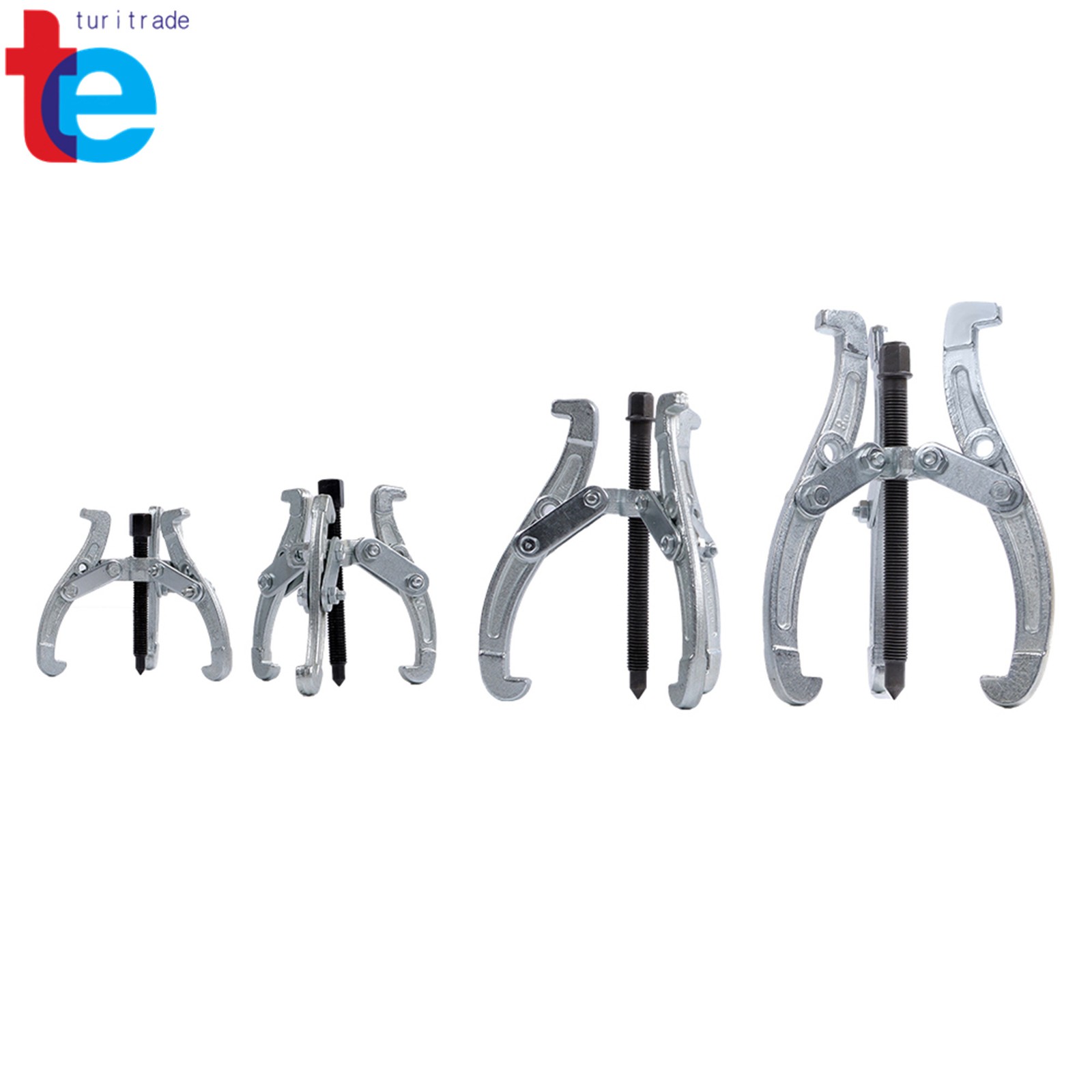3″ 4″ 6″ 8″ 4 Pcs Gear Puller Set 3-Jaw Bearing Puller Wheel Gear Pulley