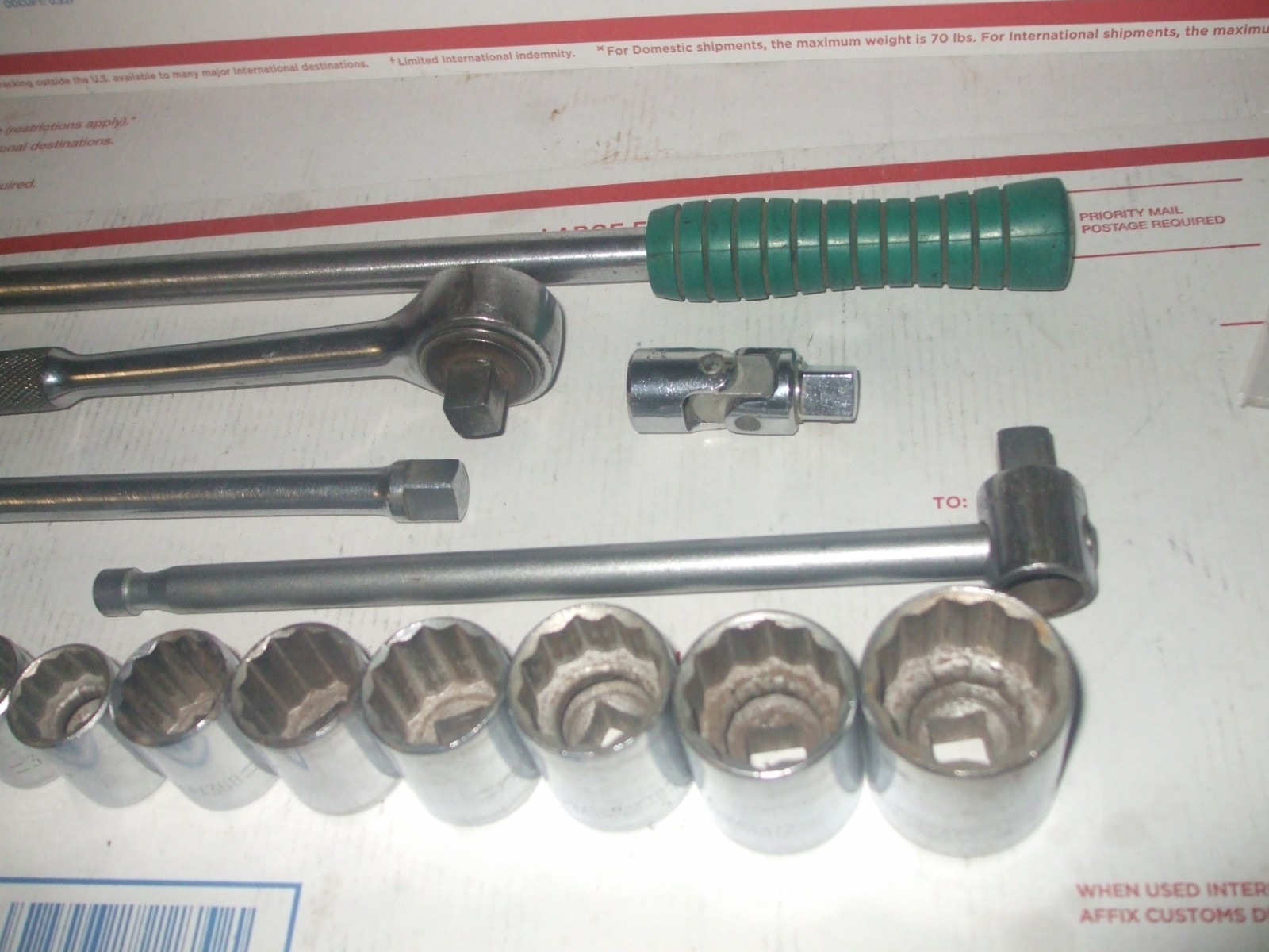 DAYTON 1/2″ DRIVE SAE SOCKET SET + RATCHET BREAKER BAR EXTENSION THORSON SWIVEL