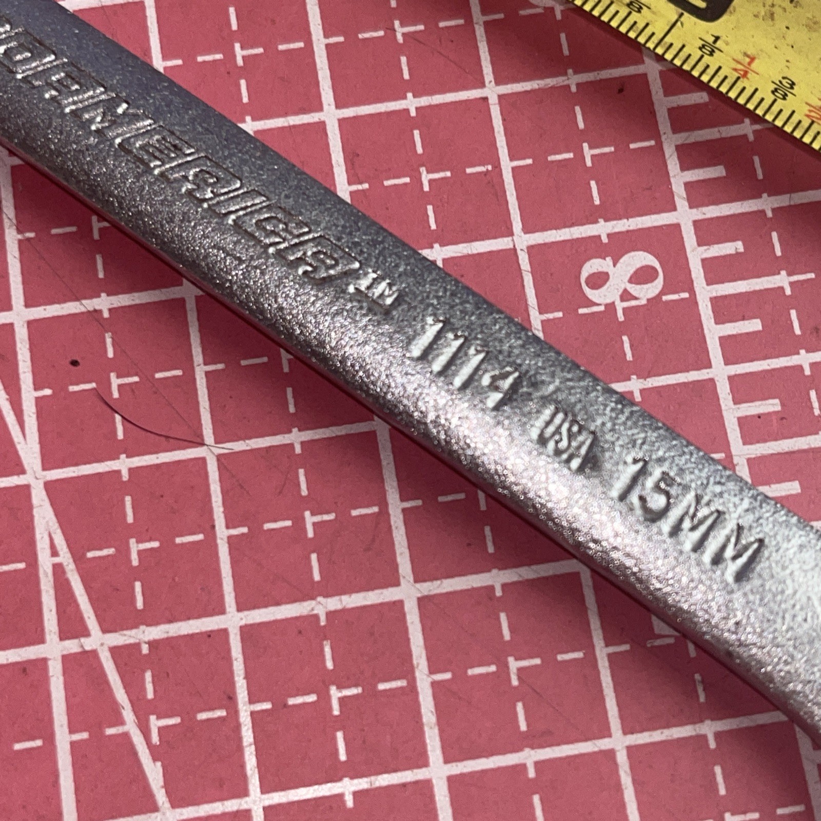 Proamerica USA 1114 14 X 15 MM Metric Open End Wrench 14MM 15MM Vintage